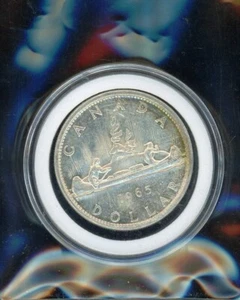 1965 Canadian Silver $1 Dollar Coin Canada - Bild 1 von 2
