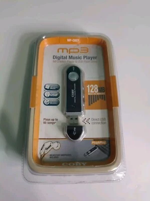 Coby MPC827 Silver/Black 128MB Digital Media Player Brand New In Package  - Image 1 of 2
