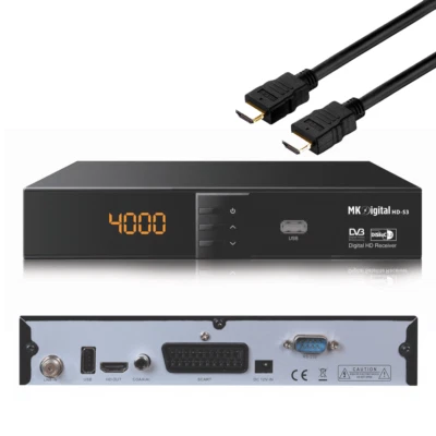 FULL HD Sat Receiver MK Digital S2-HD, Astra + Hotbird + Türksat Vorprogrammiert - Bild 1 von 4