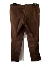 Goode Rider Women's 30R Breeches Horse Equestrian Brown Knee Patches Riding