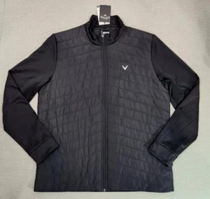 Callaway Golf men's $95 quilted puffer full zip jacket black size M - Picture 1 of 2