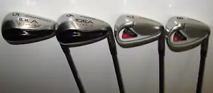 Adams Idea Hybrid A2OS Irons 5-8 iron, mfg. Grafalloy Pro-Launch Blue, R-Flex - Picture 1 of 12