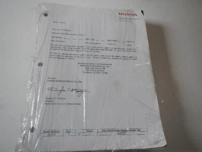NOS OEM ST 1300 /A ST1300 2003- 2004 SERVICE MANUAL 61MCS01 - Image 1 of 2