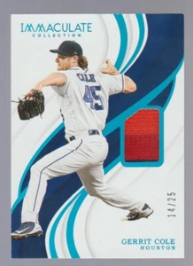 GERRIT COLE 2019 Immaculate Collection JERSEY #130 SP 2-COLOR PATCH #14/25 SSP - Picture 1 of 2