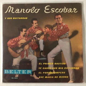 MANOLO ESCOBAR -EL POROMPOMPERO / AVE MARIA NO MORRO- SPANISH 7¨EP PS - Imagen 1 de 4
