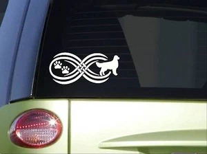 Tribal Golden Retriever Infinity sticker *I805* 8.5 inch wide decal - Picture 1 of 1