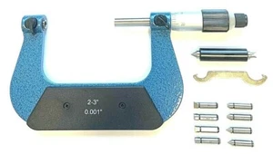 2-3" SCREW THREAD MICROMETER W/ ANVIL SET .001" GRADUATIONS - Picture 1 of 12