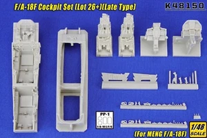 KASL Hobby 1/48 F/A-18F Cockpit Set (Lot 26+) late type For MENG - Picture 1 of 9
