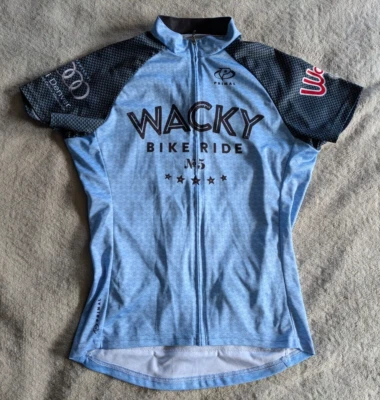 Camiseta deportiva de ciclismo PRIMAL Wacky Bike Ride Colorado para mujer S pequeña azul bicicleta Foto 1 de 4