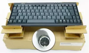 Mini teclado vintage Fujitsu PS/2 ALEMANIA para tableta Point 1600 bolígrafo computadora - Imagen 1 de 9