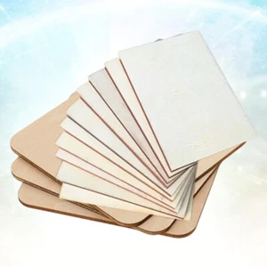  24 Pcs Hand-painted Wood Pieces Child Craft Supplies Burning Blanks - Picture 1 of 11