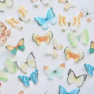 Edible Pre-Cut Wafer Butterfly - Bild 1 von 3