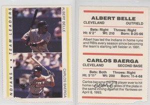 1995 Red Foley's Best Baseball Book Ever Albert Belle Carlos Baerga
