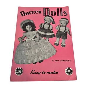 Doreen Dolls Nell Armstrong Knitting Book 1951 Volume 102 Doll Clothes Patterns - Picture 1 of 12