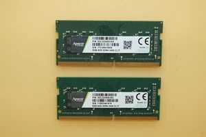 Apacer 8GB x 2 Total of 16GB DDR4 RAM, 2400 MHz Laptop CL17 SOD Rams/ - Picture 1 of 2