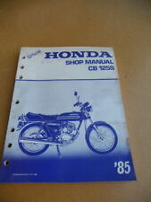 Honda Factory Shop Manual 1985 CB125S