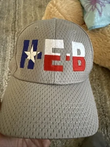 HEB Logo TX Flag Vintage Cap Great Cond Rare Rare - Bild 1 von 5