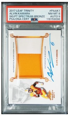 2017 Leaf Trinity Alvin Kamara (RPA) - Image 1 of 2