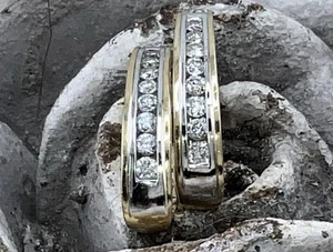 14K echte natürliche Diamant Ohrhänger 1,50 Karat - Bild 1 von 6