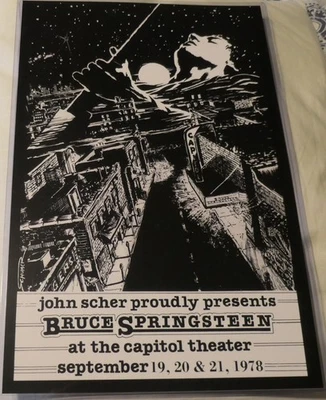 BRUCE SPRINGSTEEN 1978 CAPITOL THEATRE REPLICA CONCERT POSTER  - Image 1 of 2