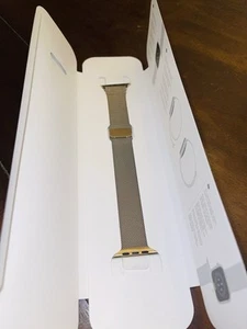 Apple 45mm WatchBand Stainless Steel Gold Milanese Loop (ML763AM/A)⚠️OPEN BOX⚠️ - Picture 1 of 4