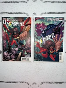 Lot x 2 DARK WEB - MS. MARVEL #1 & 2 Comic Books 2023 Marvel - Picture 1 of 14