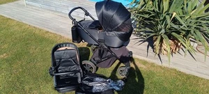 Kinderkraft Prime 2 Schwarz Kinderwagen Kombikinderwagen Sehr guter Zustand - Bild 1 von 16