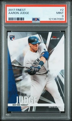 2017 FINEST #2 AARON JUDGE ROOKIE RC PSA 9 - Image 1 of 2