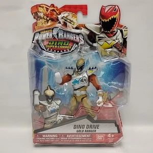Power Rangers Super Charge Dino Drive Gold Ranger 5" Action Figure New - Picture 1 of 5