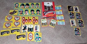 🔥SUPERMAN II 1980 MOVIE CARDS 2 X NEAR SETS - DISPLAY BOX & STICKERS SEE LIST - Picture 1 of 7