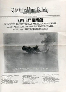 1927 U.S.S. Mississippi Bulletin Navy Day Number from Oakland CA - Bild 1 von 4