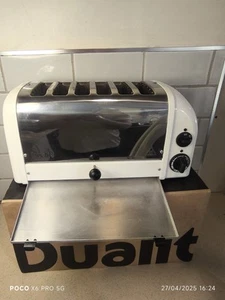 Dualit 6 Slice Classic Toaster White And Chrome - D6BMH - RRP £275 - Picture 1 of 22