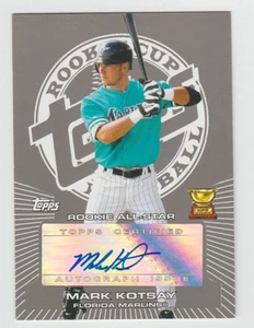MARK KOTSAY Marlins 2005 Topps Rookie Cup All-Star Autograph #RC-MK SP AUTO Qty - Picture 1 of 4