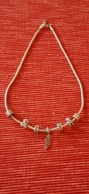 Pandora Charm Halskette -925 Sterlingsilber-  - Bild 1 von 4