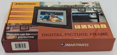 Smartparts 7" Digital Picture Frame Automatic Photo Rotation Timer New Open Box - Image 1 of 4