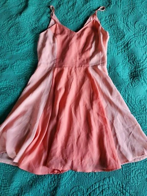 Vestido sin mangas Bar III Boho Hippie Baile Recital Baile de graduación Regreso a casa Verano Mediano Melocotón Foto 1 de 4