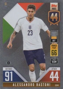 TOPPS ROAD TO UEFA NATIONS LEAGUE FINALS MATCH ATTAX 101 CD44 BASTONI (ITALY) - Picture 1 of 2
