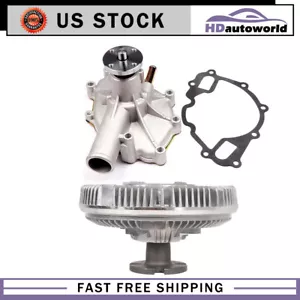 Water Pump + Fan Clutch Kit Fits 87-96 Ford F-250 E-150 Econoline V8 5.0 5.8 E&F - Picture 1 of 15