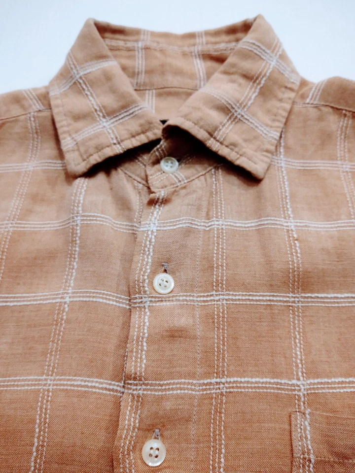 KENZO HOMME Uomo Men's Button Front 100% Cotton (XL) Brown S/S Shirt - Image 1 of 4