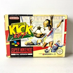 Kick Off + Caja, Manual, Inserto CIB - PAL - SNES - Probado y Funcionando - Imagen 1 de 8
