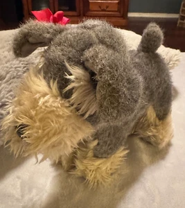 Our Generation Battat Pucci Pup Schnauzer Plush Stuffed Animal 9" red bow - Picture 1 of 6