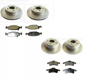 SET FRONT & REAR BRAKE DISCS & PADS FOR JEEP GRAND CHEROKEE 99-01 FRONT TEVES - Picture 1 of 1
