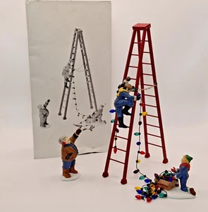 Dept 56 Town Tree Trimmers Heritage Christmas Village Collection #55662 Set Of 4 - Picture 1 of 8