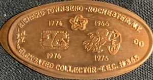 ¡COBRE! RICHARD TOWNSEND TEC #365 - CENTAVO 'ANUNCIO' ROCHESTER NUEVA YORK - Imagen 1 de 2