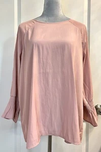 J. Jill Boho Top Women’s L Boxy Tunic Blouse Pullover Business Casual Office - Picture 1 of 9