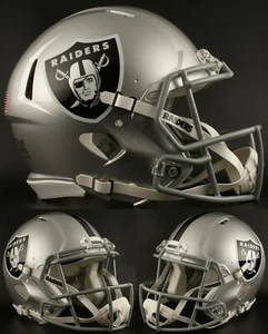 LAS VEGAS RAIDERS NFL Riddell SPEED Full Size Authentic Football Helmet - Picture 1 of 6