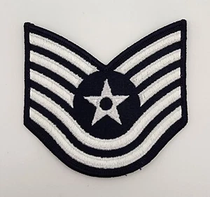 US Air Force Technical Sergeant TSGT Chevron Patches Full Color Large 4" NOS - Picture 1 of 5