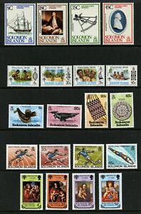 SOLOMON ISLANDS 381-416a, 1979 COMMEMORATIVES, COMPLETE YEAR,  MNH (SOL167)