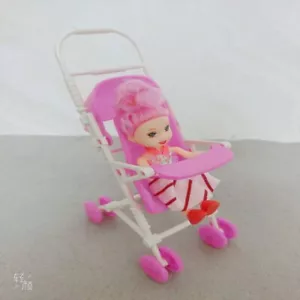 Barbie Doll Sized Accessory@ONE Popular Kelly Doll Baby Pram@Best Good Gift XMAS - Picture 1 of 3