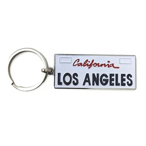 Bolso Mochila Llavero Metal Placa 2.25"x1" California Los Angeles LA - Imagen 1 de 2